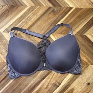 Adore Me Celebrena Contour Plus Gray Lace Bra
